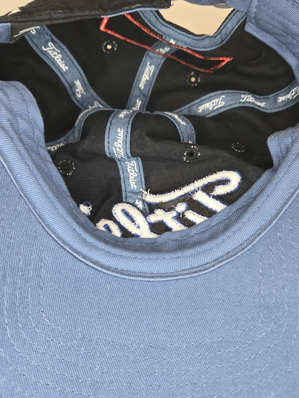 Titleist Navy and Black Golf Cap with White Logo